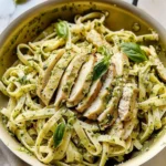 Creamy Chicken Pesto Pasta
