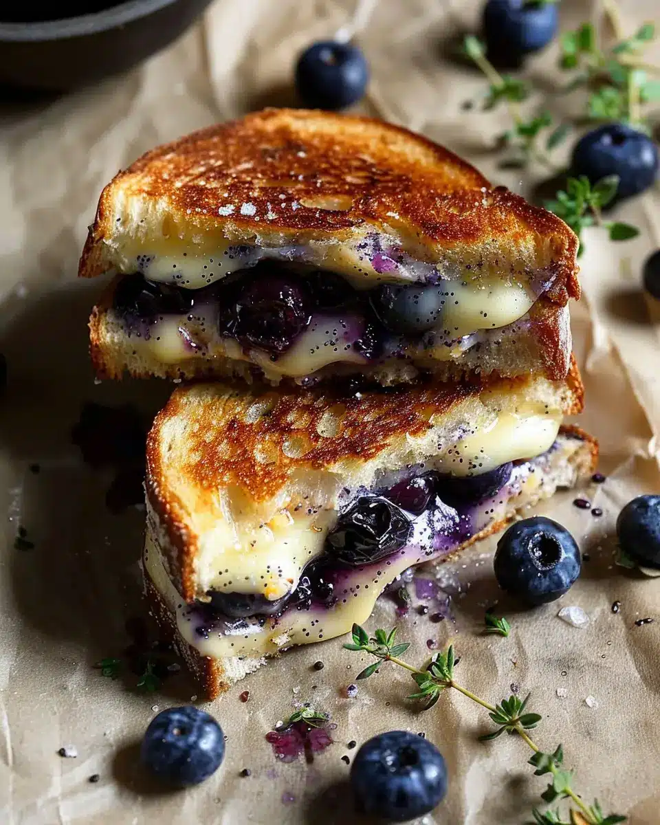 Gourmet Blueberry Grilled Cheese: An Indulgent Twist on Comfort Food