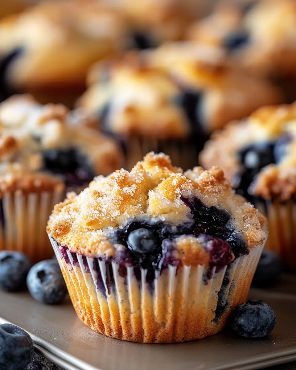 Bakery-Style Blueberry Muffins