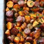 Honey Garlic Sausage Sweet Potatoes