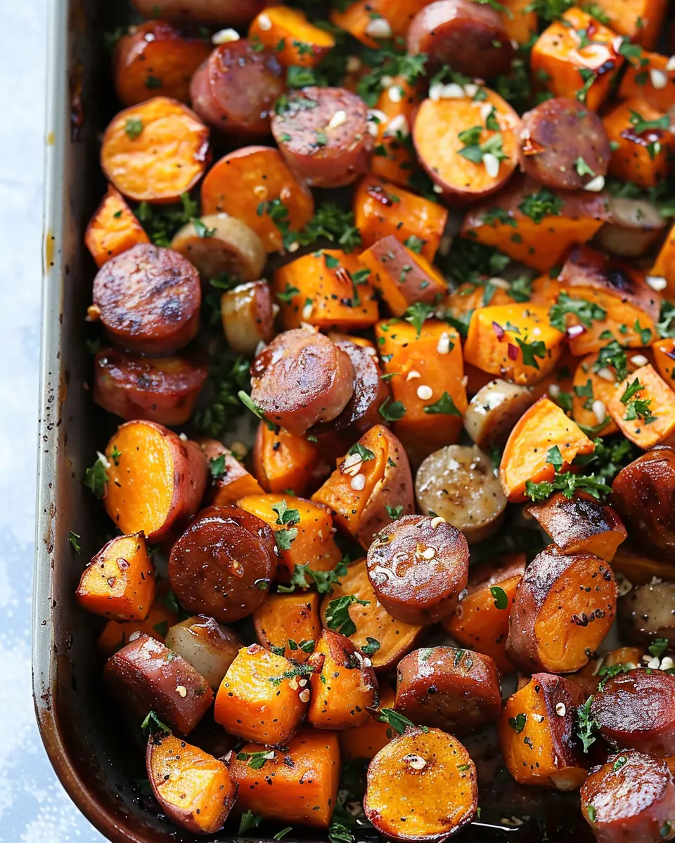 Honey Garlic Sausage Sweet Potatoes: Easy Comfort Food Delight