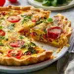 Easy Loaded Vegetable Quiche Recipe