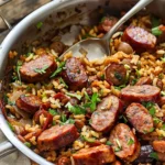 Cajun Sausage and Rice Skillet