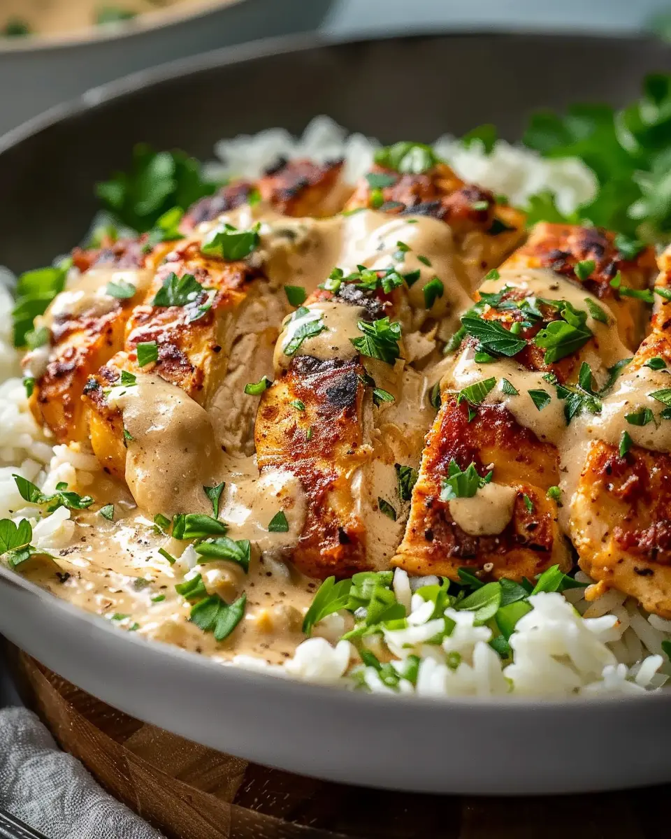 Creamy Cajun Chicken &amp; Rice Bowls