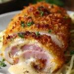 crispy creamy chicken cordon bleu