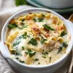 White Chicken Lasagna Soup