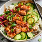 Honey Sriracha Salmon Bowls