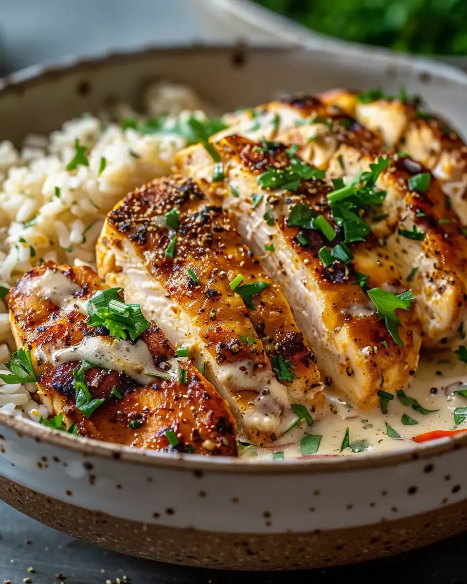 Creamy Cajun Chicken & Rice Bowls