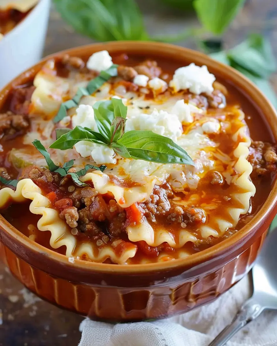 Lasagna Soup