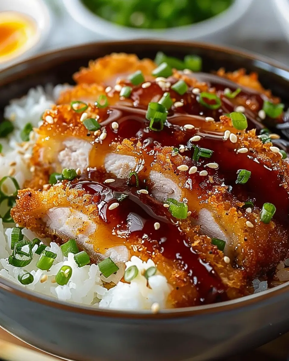 Japanese Katsu Bowls with Tonkatsu Sauce: Easy Comfort Food Delight