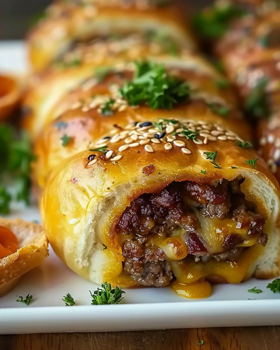 Irresistible Garlic Butter Cheeseburger Rollups You’ll Love