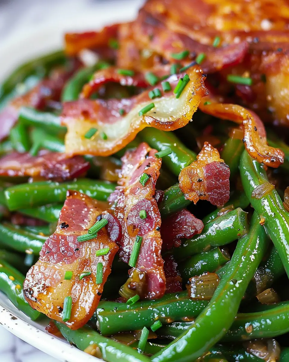 Quick Easy Southern Turkey Bacon and Green Beans Delight
