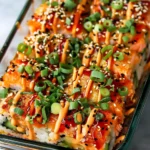 Spicy Salmon Sushi Bake Recipe
