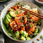Honey Sriracha Salmon Bowls