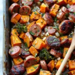 Honey Garlic Sausage Sweet Potatoes