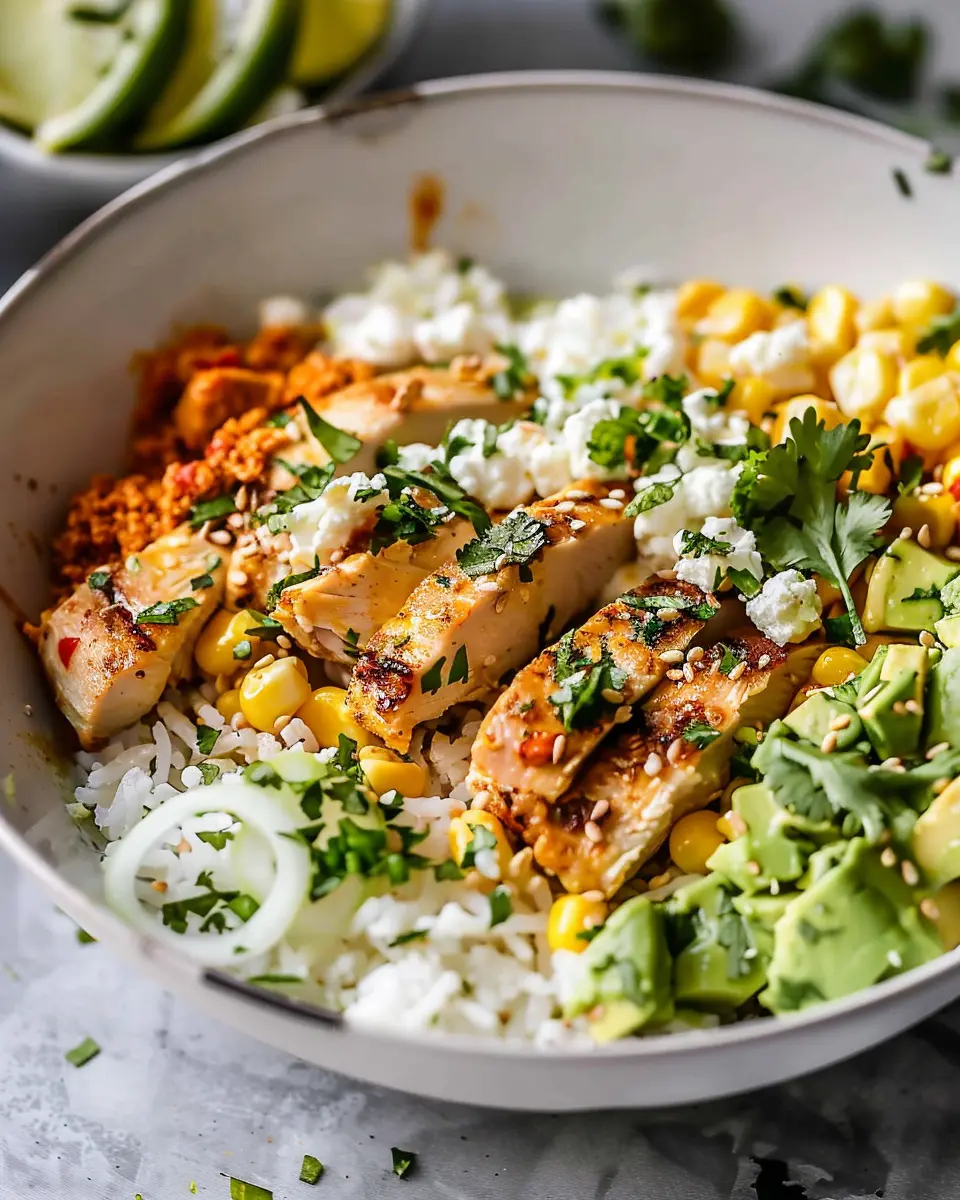 Street Corn Chicken Rice Bowls: Easy, Flavor-Packed Delight