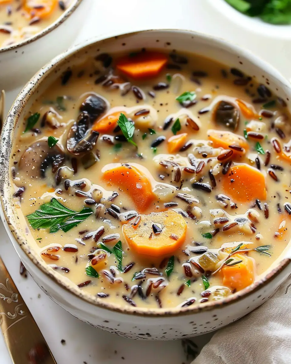Cozy Autumn Wild Rice Soup