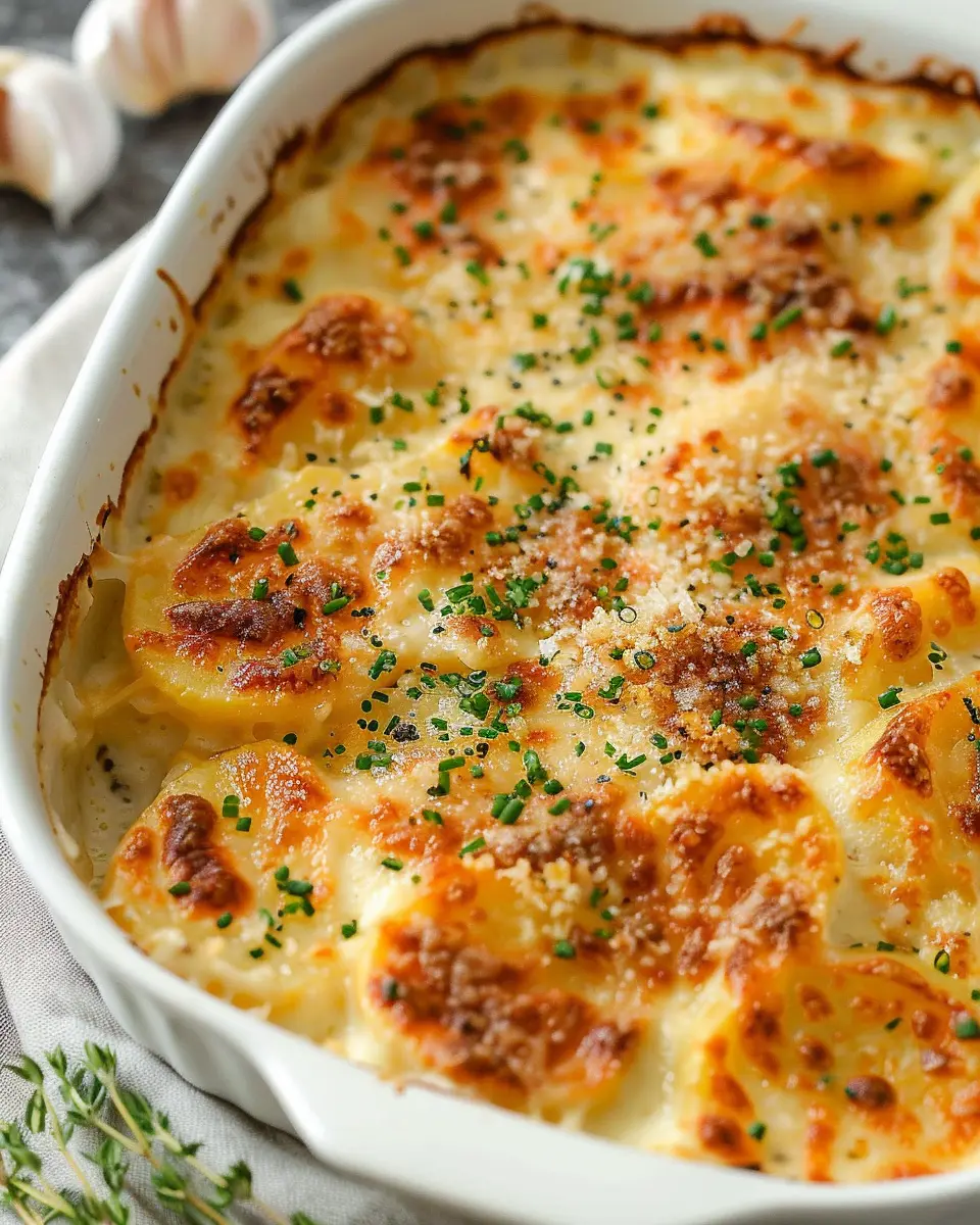 Roasted Garlic Potatoes au Gratin: The Best Comfort Food Delight