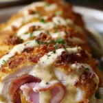 crispy creamy chicken cordon bleu