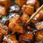 Hot Honey Salmon Bites