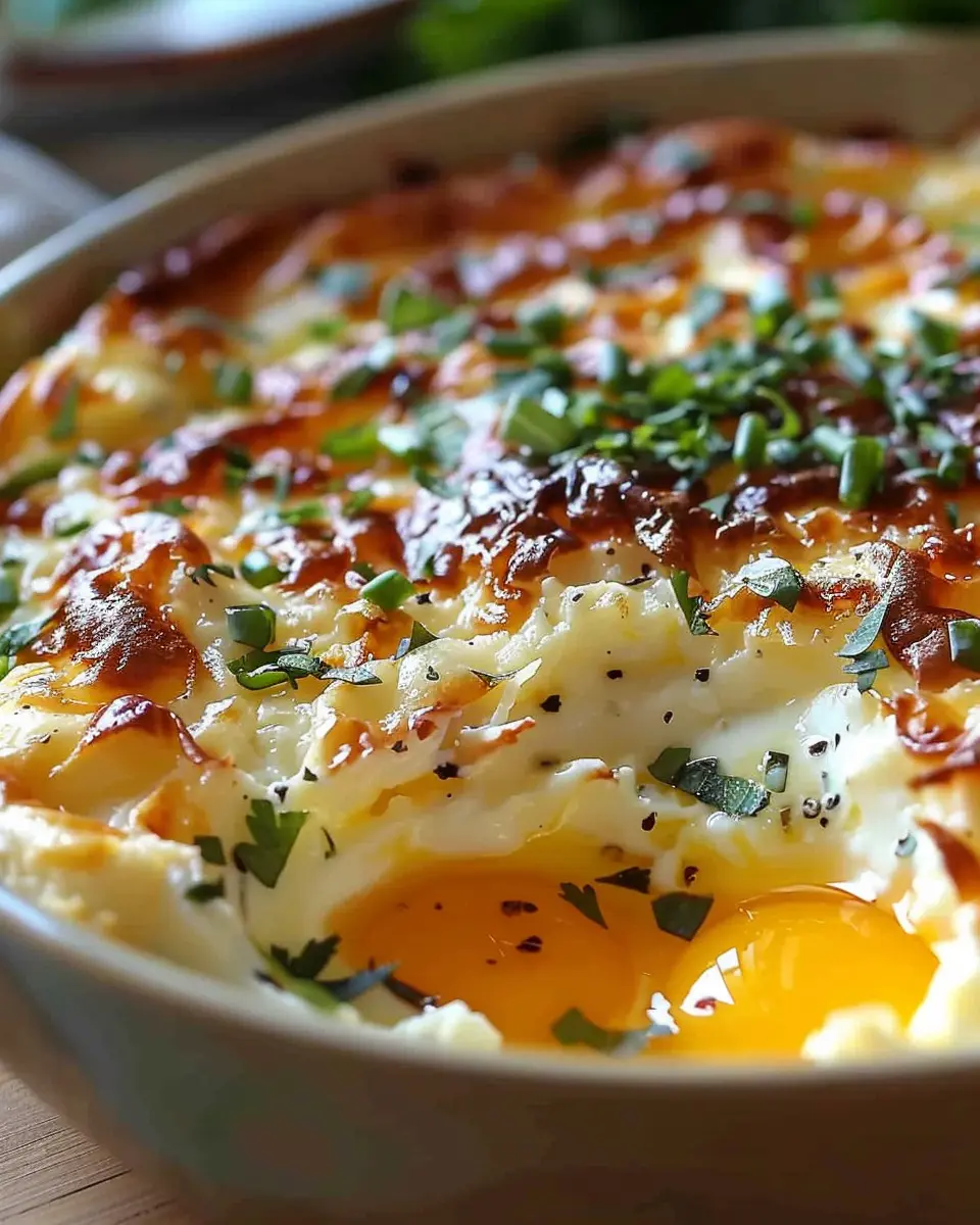 Baked Cottage Cheese Eggs: