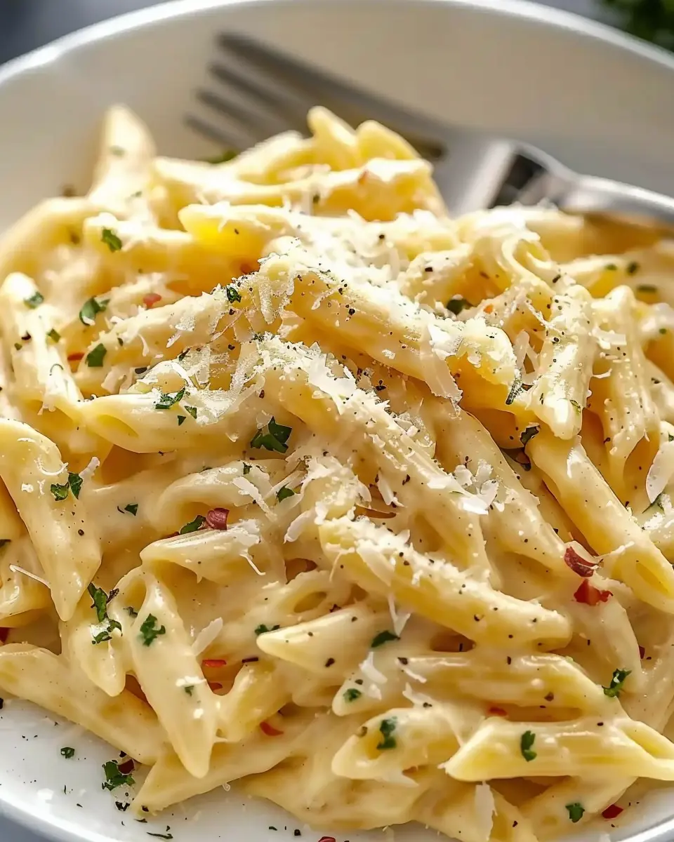 One Pot Creamy Garlic Pasta (Just 20 Minutes!)