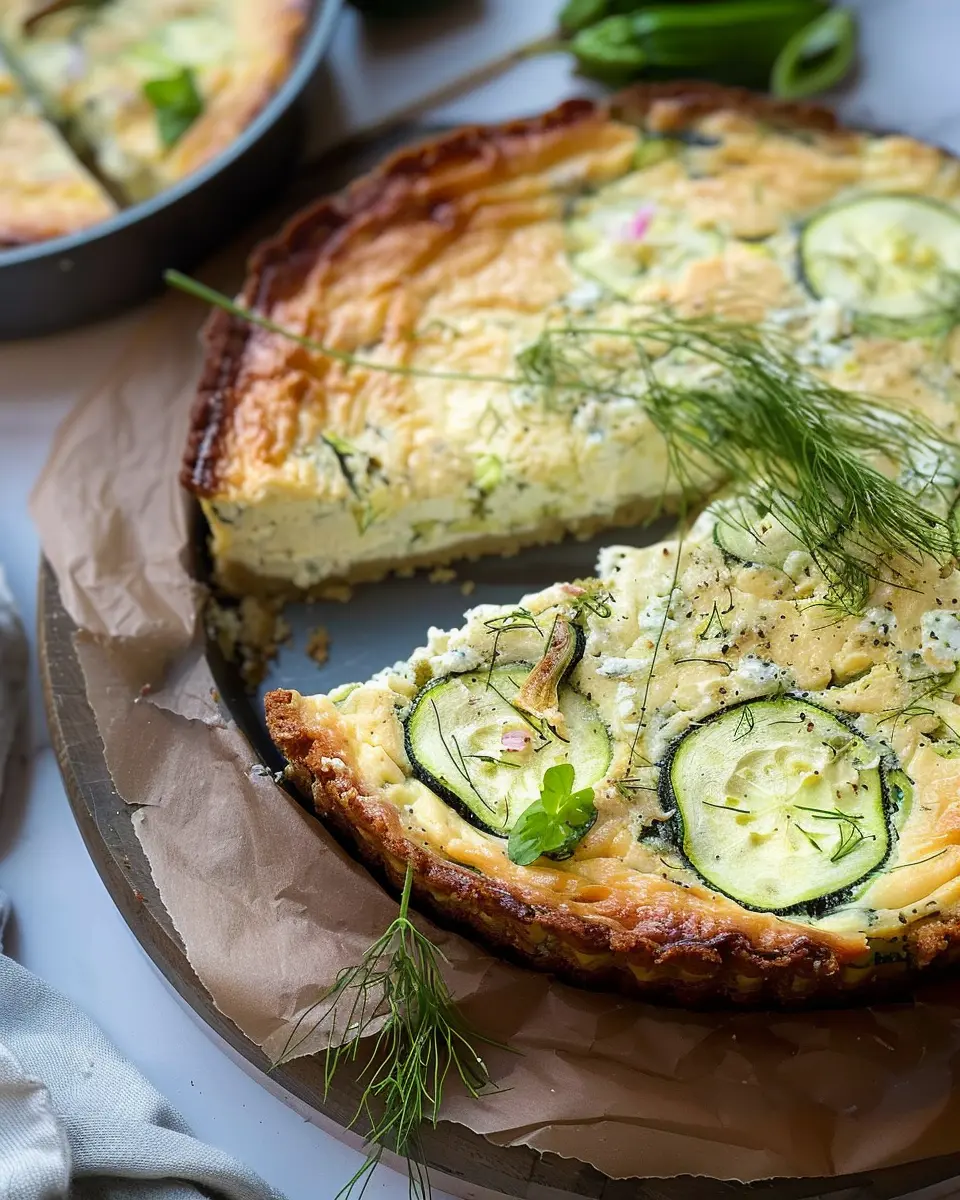 Keto Zucchini Ricotta Cheesecake