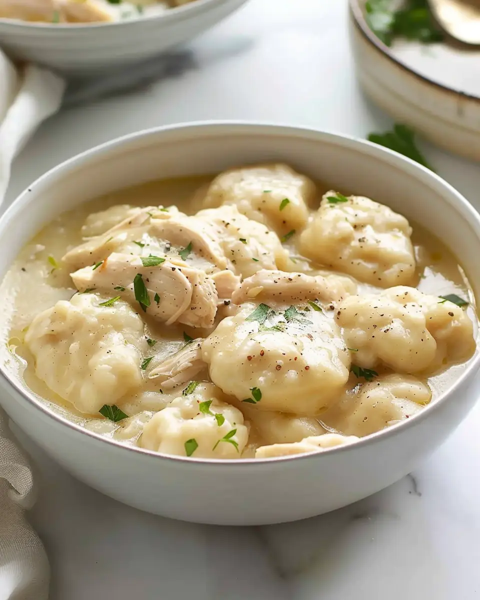 Super Easy Chicken and Dumplings