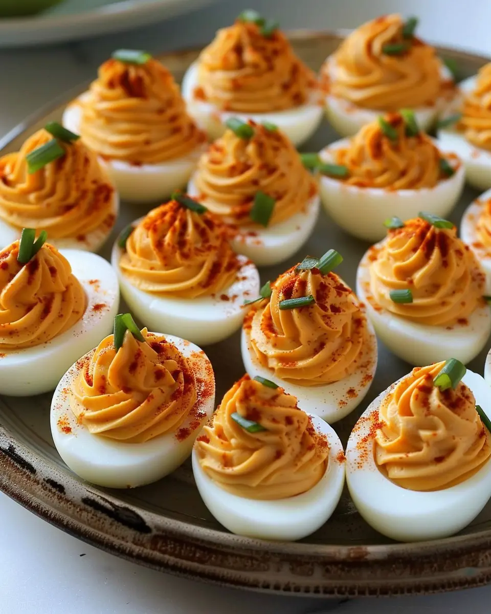 Pumpkin Deviled Eggs