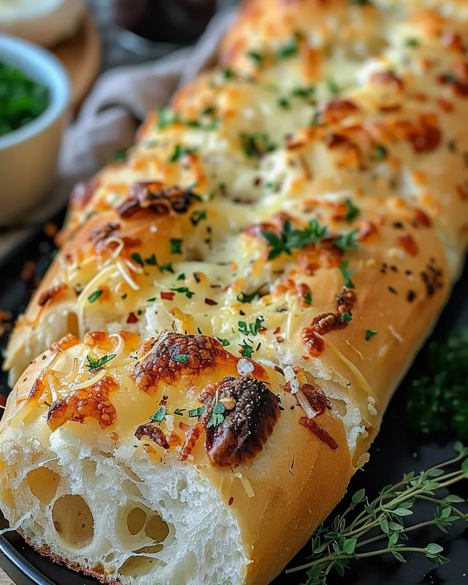 Italian Herbs and Cheese Bread