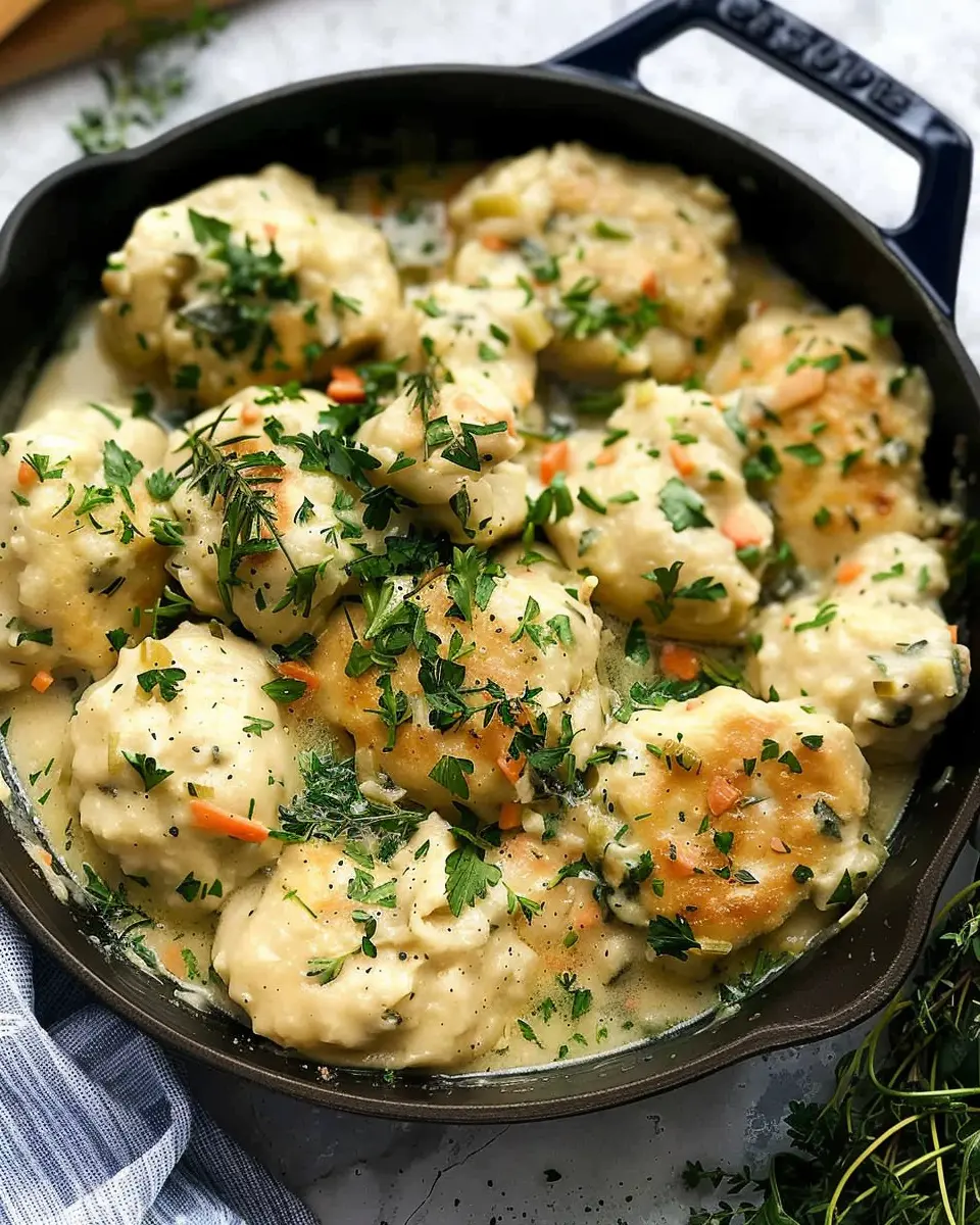 Springtime Chicken & Dumplings with Hella Fresh Herbs