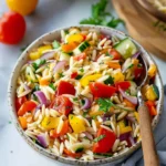 Rainbow Orzo Salad