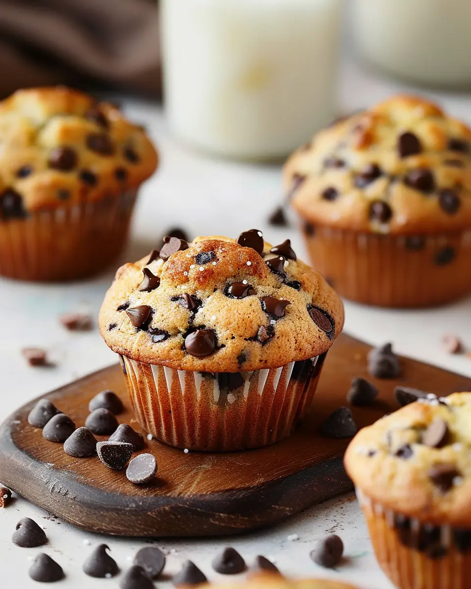 Bakery-Style Chocolate Chip Muffins