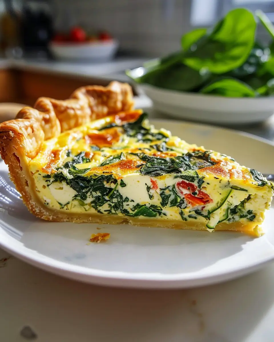Cottage Cheese Spinach Quiche