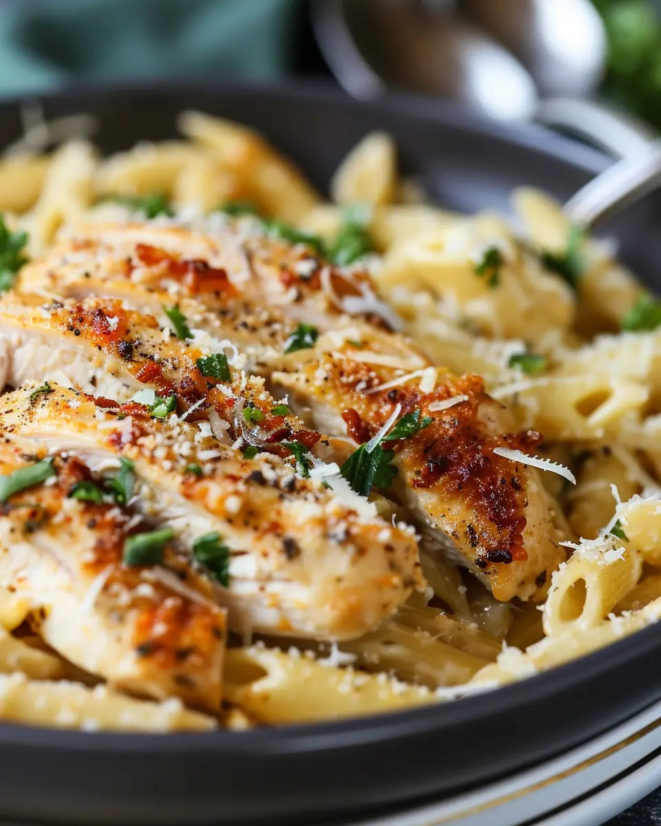 Garlic Parmesan Chicken Pasta