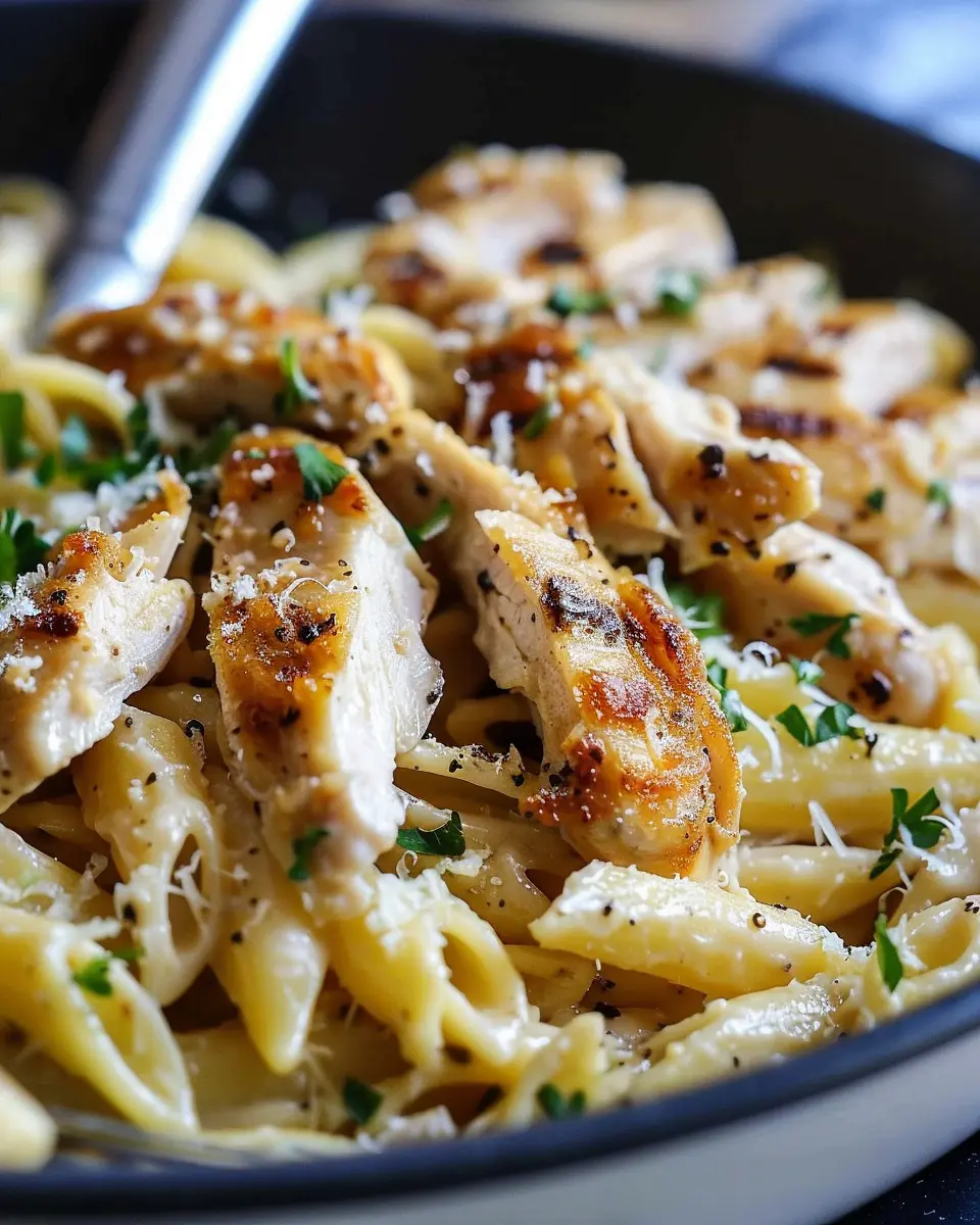 Garlic Parmesan Chicken Pasta