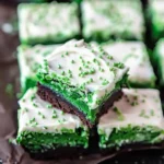 Green Velvet Brownies with Cream Cheese Frosting