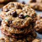 Zucchini Oatmeal Chocolate Chip Cookies