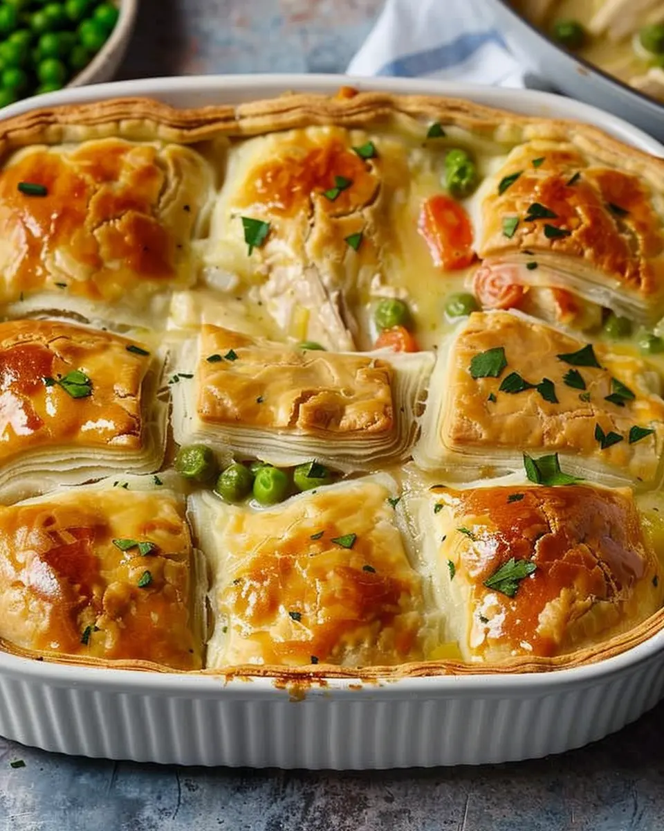 Chicken Pot Pie Casserole: Easy Comfort with Turkey Bacon Twist