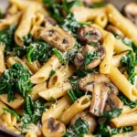 Spinach Mushroom Pasta