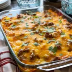 Easy Cheesy Sausage and Egg Breakfast Casserole