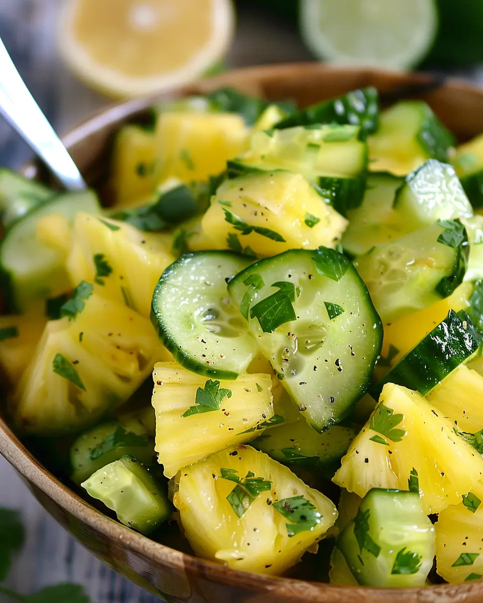 Pineapple Cucumber Salad: A Refreshing Twist for Your Table