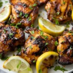 Lemon Ginger Soy Marinated Grilled Chicken