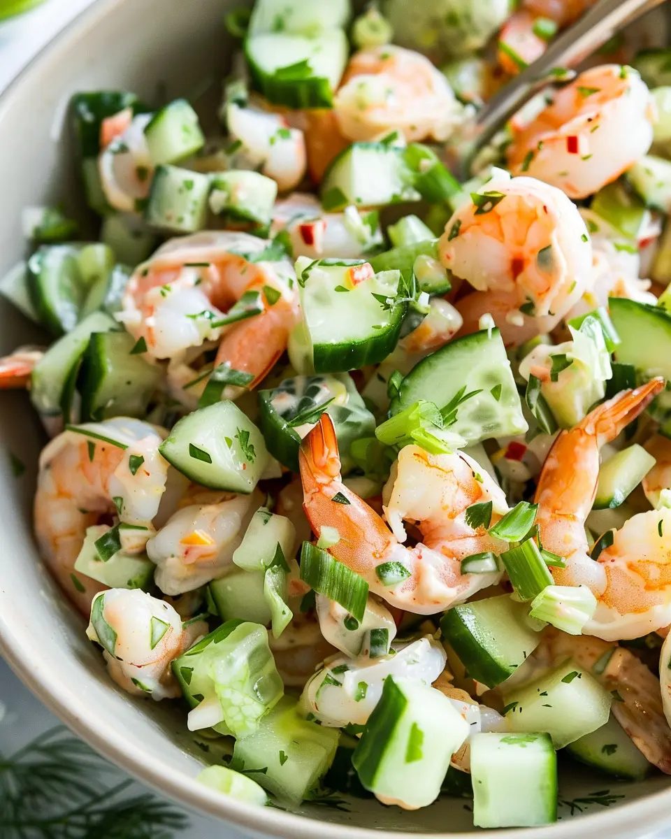 Cucumber Shrimp Salad