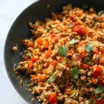 20-Minute Spicy Cauliflower Rice With Ground Turkey