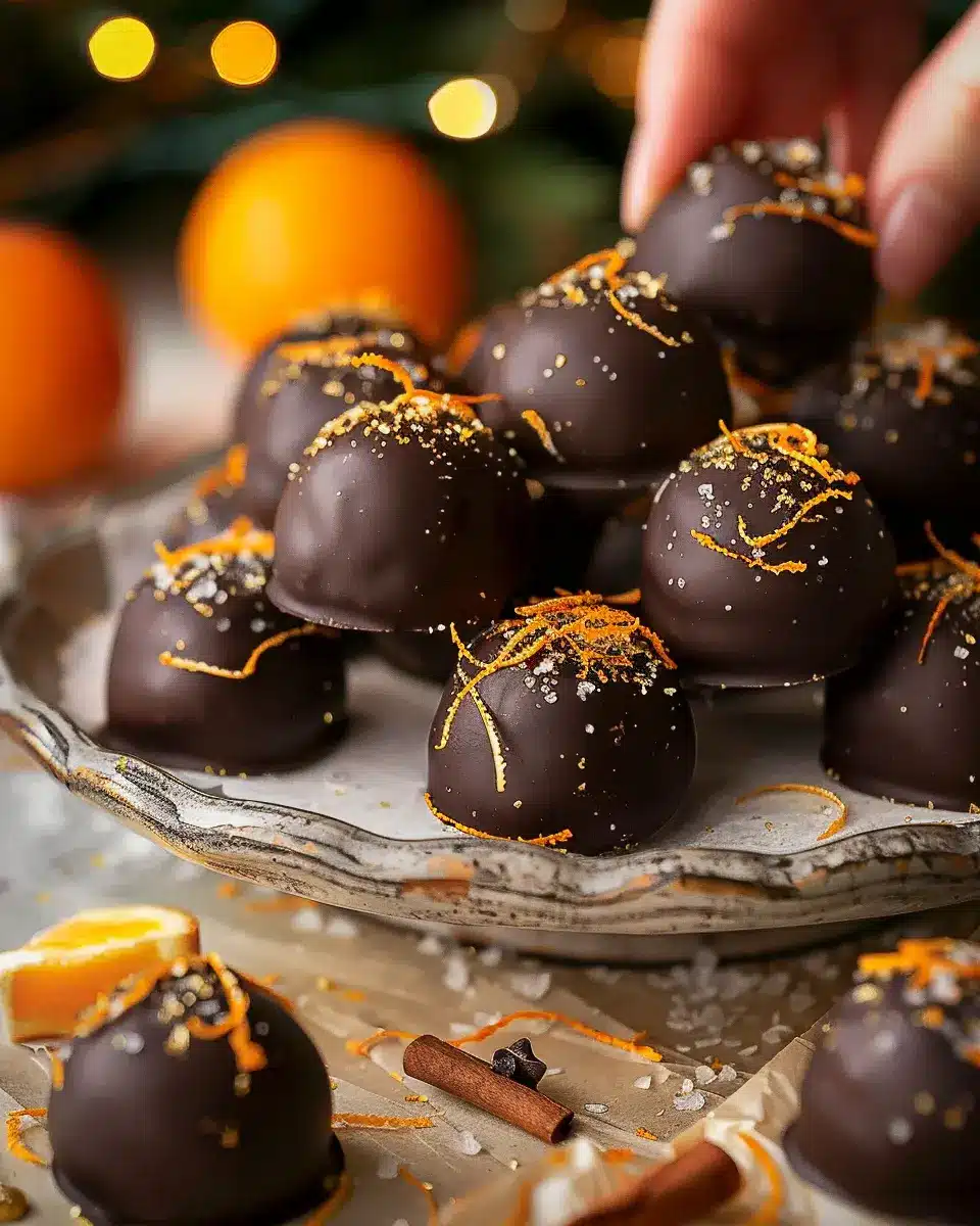 Chocolate Orange Christmas Truffles