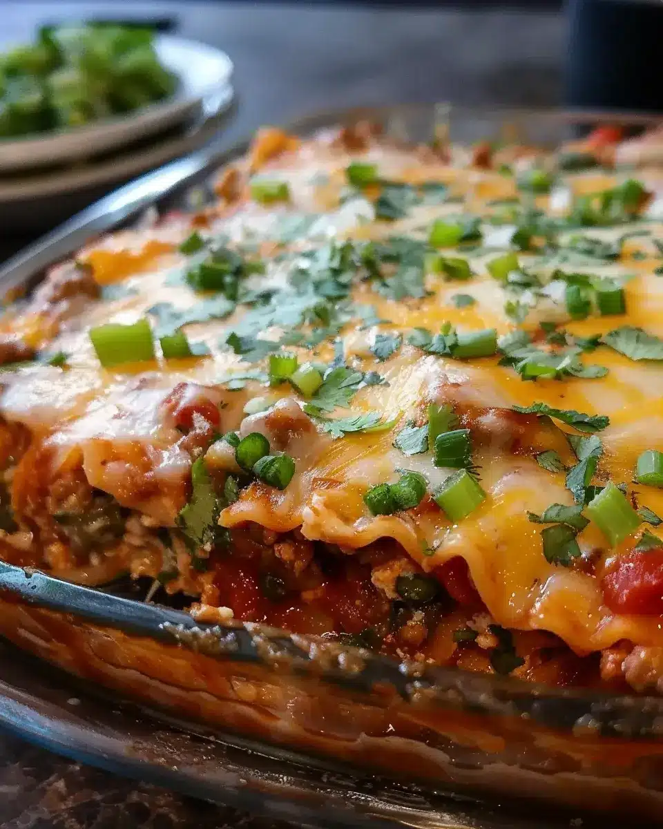 Mexican Lasagna with Noodles: Easy Comfort Food with Turkey Bacon