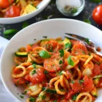 Healthy Tomato Zucchini Pasta