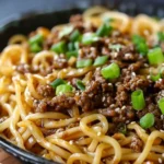 Mongolian Ground Beef Noodles Recipe
