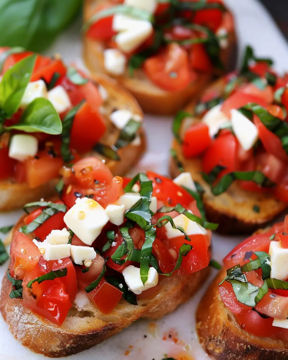 Perfect Bruschetta with Mozzarella: Easy, Fresh, and Irresistible
